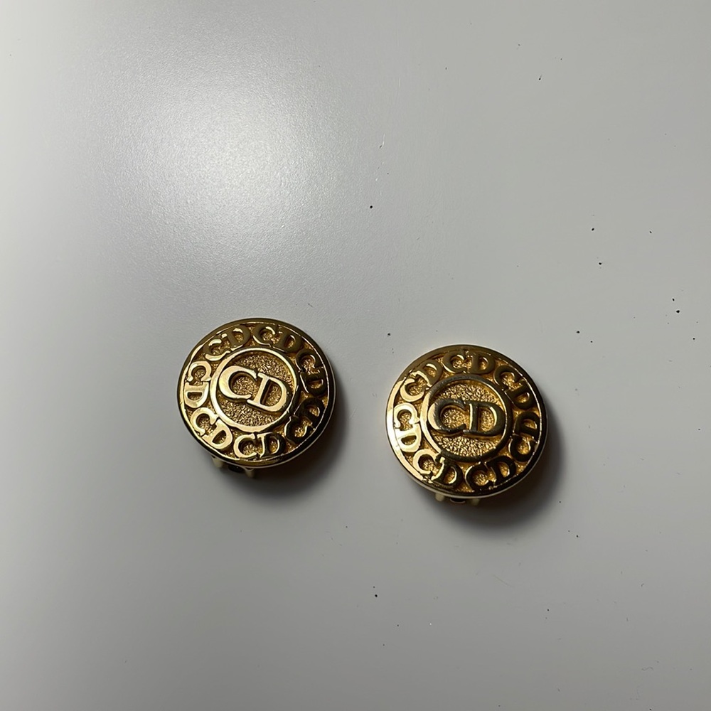 AUTHENTIC VINTAGE CHRISTIAN DIOR 18k gold plated